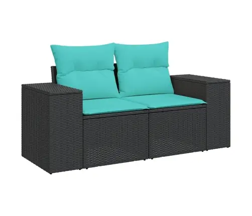 5-Daļīgs Dārza Dīvāna Komplekts Ar Matračiem, Pe Rotangpalma Vidaxl