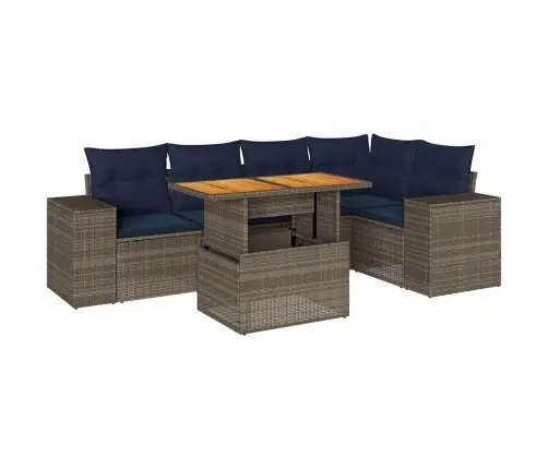 6-Osaline Aiadiivani Komplekt Patjadega, Hall, Polürotang