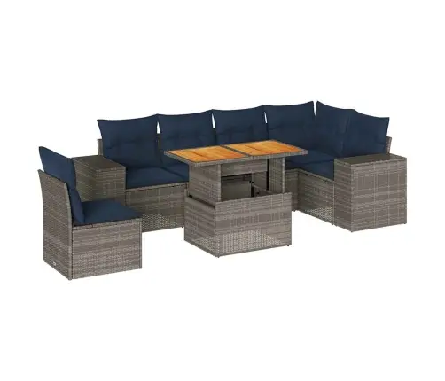 7-Osaline Aiadiivani Komplekt Patjadega, Hall, Polürotang