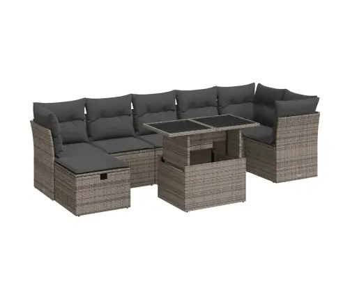 8-Osaline Aiadiivani Komplekt Patjadega, Hall, Polürotang