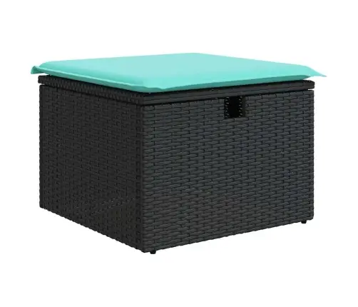 6-Daļīgs Dārza Dīvāna Komplekts, Matrači, Pelēka Pe Rotangpalma Vidaxl