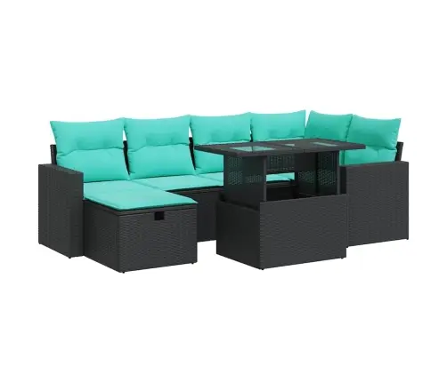 7-Osaline Aiadiivani Komplekt Patjadega, Hall, Rotang/Akaatsia