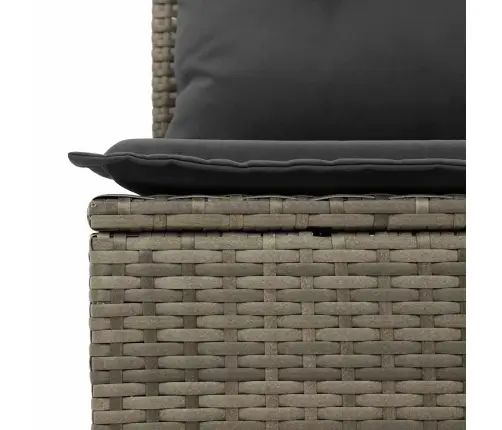 Sofos Komplektas Su Pagalvėlėmis, 7 Dalių, Pilkas, Poliratanas