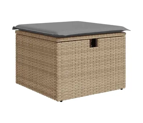 8-Osaline Aiadiivani Komplekt Patjadega, Beež, Polürotang