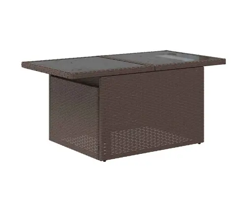 9-Osaline Aiadiivani Komplekt Patjadega, Pruun, Rotang/Akaatsia