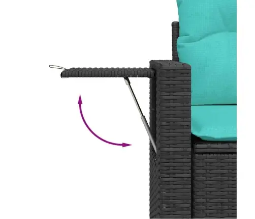 Sodo Komplektas Su Pagalvėlėmis, 7 Dalių, Poliratanas/Akacija