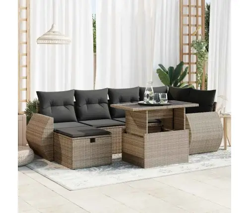 7-Osaline Aiadiivani Komplekt Patjadega, Hall, Polürotang