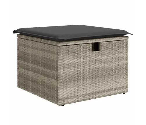 8-Osaline Aiadiivani Komplekt Patjadega, Helehall, Polürotang