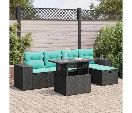 6-Osaline Aiadiivani Komplekt Patjadega, Hall, Rotang/Akaatsia