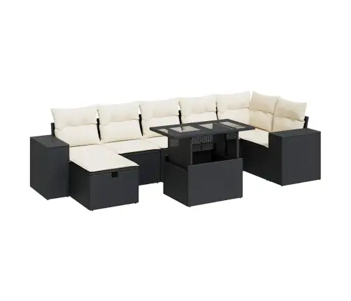 5-Daļīgs Dārza Dīvāna Komplekts Ar Matračiem, Pe Rotangpalma Vidaxl