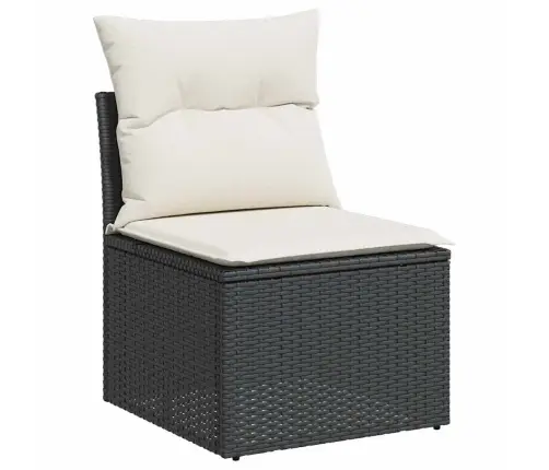 9-Osaline Aiadiivani Komplekt Patjadega, Must, Rotang/Akaatsia