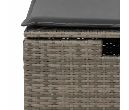 6-Daļīgs Dārza Dīvāna Komplekts, Matrači, Pelēka Pe Rotangpalma Vidaxl