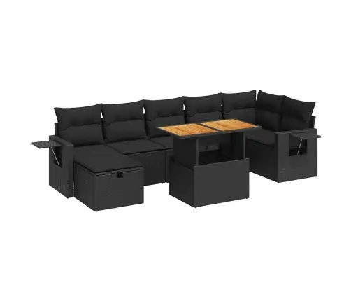 5-Osaline Aiadiivani Komplekt Patjadega, Must, Polürotang