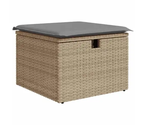 9-Osaline Aiadiivani Komplekt Patjadega, Beež, Rotang/Akaatsia