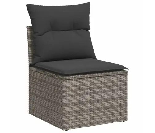 8-Osaline Aiadiivani Komplekt Patjadega, Hall, Rotang/Akaatsia