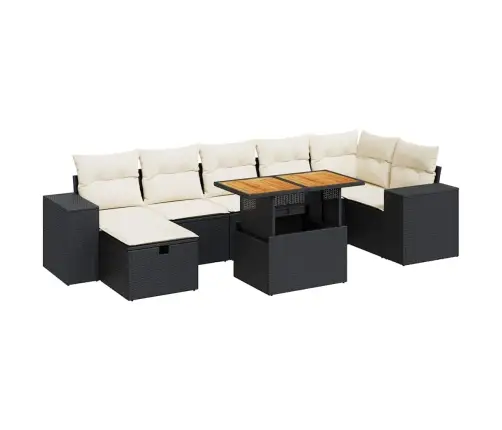 5-Osaline Aiadiivani Komplekt Patjadega, Must, Polürotang