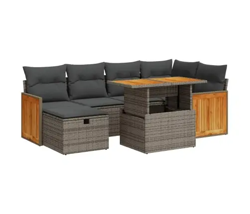 8-Osaline Aiadiivani Komplekt Patjadega, Hall, Polürotang