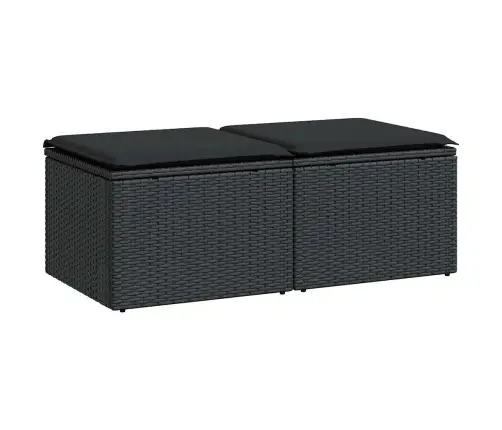 2-Osaline Aiadiivani Komplekt Patjadega, Must, Rotang/Akaatsia