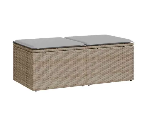 Sodo Komplektas Su Pagalvėlėmis, 2 Dalių, Poliratanas/Akacija