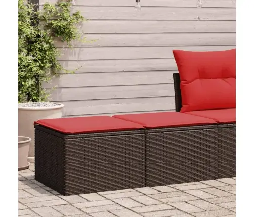 2-Daļīgs Dārza Dīvānu Komplekts, Matrači, Brūna Pe Rotangpalma Vidaxl