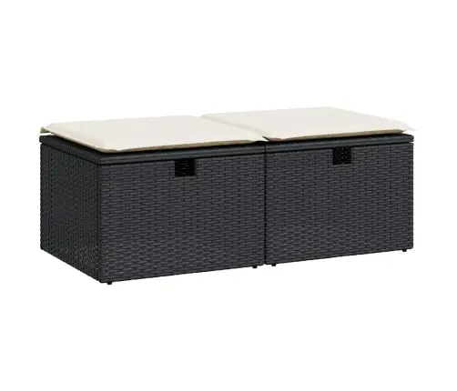 Sodo Komplektas Su Pagalvėlėmis, 2 Dalių, Poliratanas/Akacija