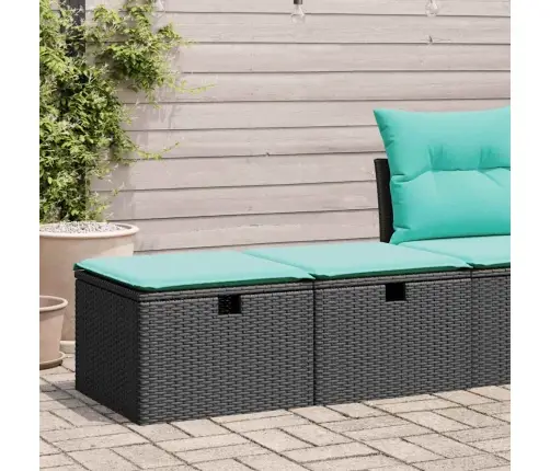 2-Osaline Aiadiivani Komplekt Patjadega, Must, Rotang/Akaatsia