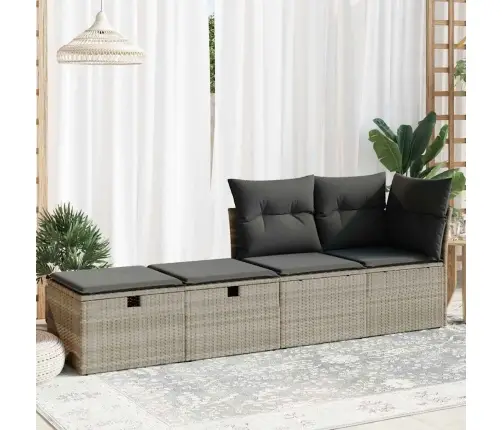 Sodo Komplektas Su Pagalvėlėmis, 2 Dalių, Poliratanas/Akacija