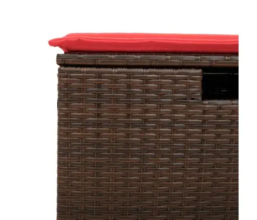 2-Daļīgs Dārza Dīvānu Komplekts, Matrači, Brūna Pe Rotangpalma Vidaxl