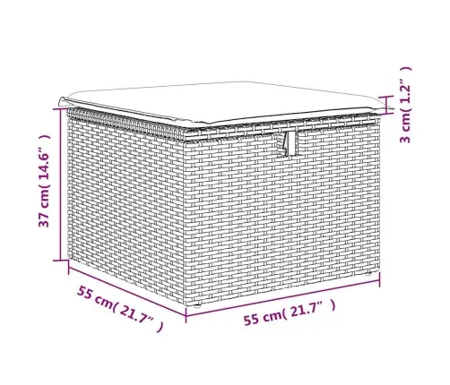 2-Osaline Aiadiivani Komplekt Patjadega, Must, Rotang/Akaatsia
