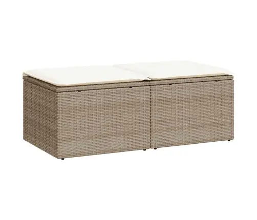 Sodo Komplektas Su Pagalvėlėmis, 2 Dalių, Poliratanas/Akacija