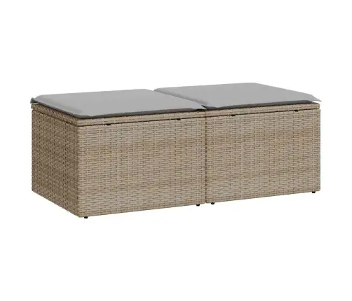 Sodo Komplektas Su Pagalvėlėmis, 2 Dalių, Poliratanas/Akacija