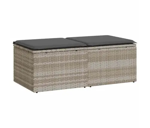 2-Osaline Aediivanikomplekt Patjadega Helehall Polürotangist