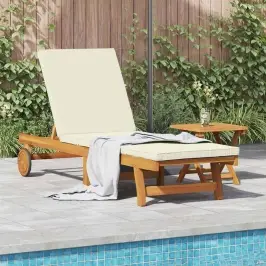 Lamamistool Padjaga 1-Isik Pruun 63 X 199 X 85Cm Akaatsiapuit