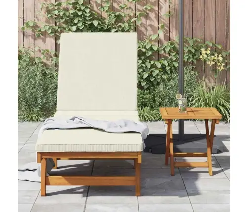 Sauļošanās Krēsls Brūna 63 X 199 X 85Cm Akācijas Masīvkoks Vidaxl