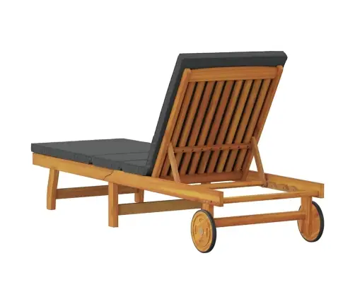 Saulės Gultas Ruda 63 X 199 X 85Cm Akacijos Medienos Masyvas