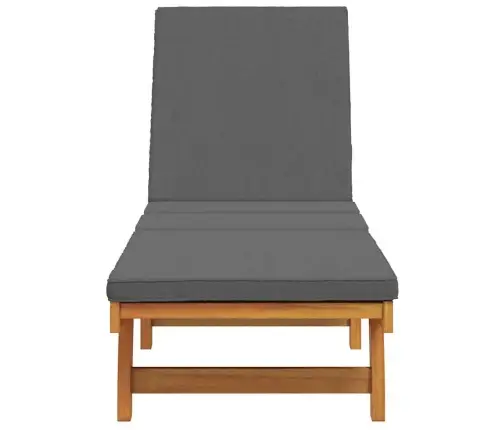 Saulės Gultas Ruda 63 X 199 X 85Cm Akacijos Medienos Masyvas