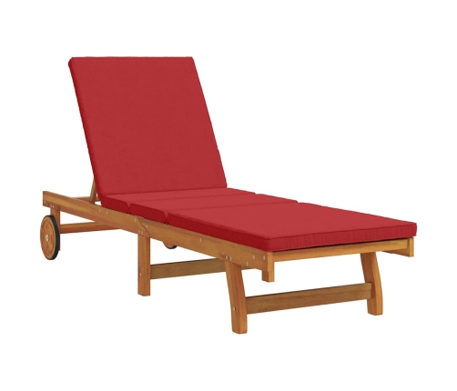 Saulės Gultas Ruda 63 X 199 X 85Cm Akacijos Medienos Masyvas