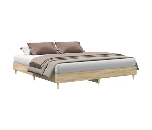 Gultas Rāmis Bez Matrača, 200X200 Cm, Inženierijas Koks Vidaxl