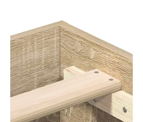 Gultas Rāmis Bez Matrača, 200X200 Cm, Inženierijas Koks Vidaxl