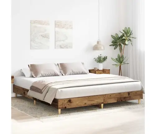 Gultas Rāmis Bez Matrača, 200X200 Cm, Inženierijas Koks Vidaxl