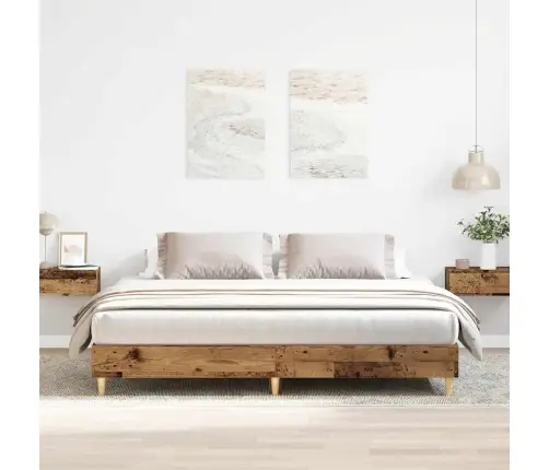 Gultas Rāmis Bez Matrača, 200X200 Cm, Inženierijas Koks Vidaxl