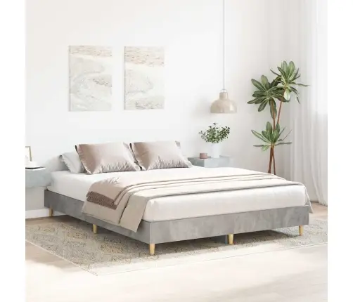 Lovos Rėmas Be Čiužinio, Betono Pilkos, 150X200cm Mediena