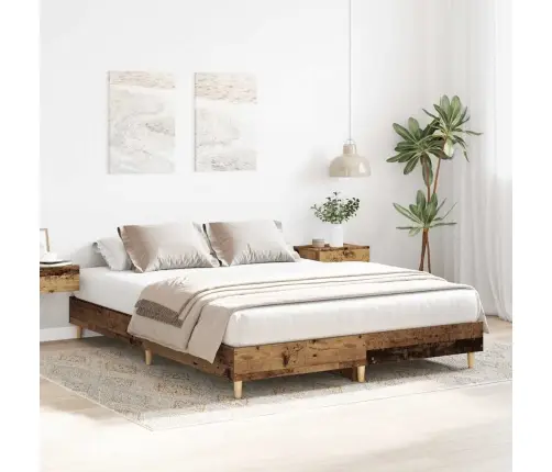 Gultas Rāmis Bez Matrača, 150X200 Cm, Inženierijas Koks Vidaxl