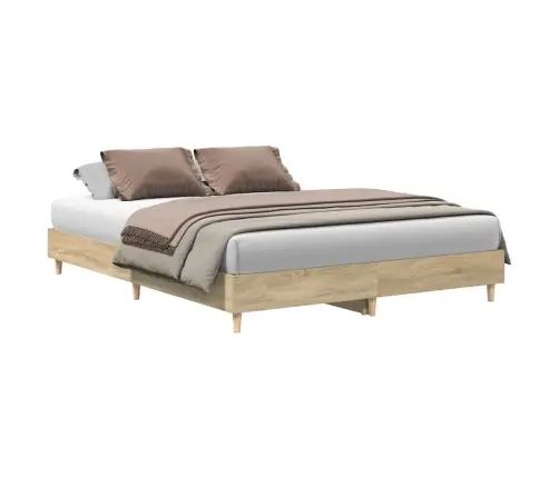 Gultas Rāmis Bez Matrača, 140X200 Cm, Inženierijas Koks Vidaxl