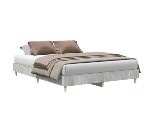 Lovos Rėmas Be Čiužinio, Betono Pilkos, 140X200 cm Mediena