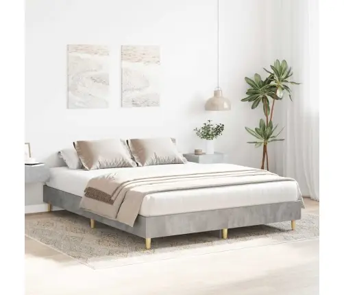 Lovos Rėmas Be Čiužinio, Betono Pilkos, 140X200 cm Mediena