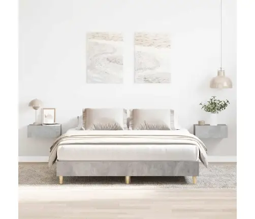 Lovos Rėmas Be Čiužinio, Betono Pilkos, 140X200 cm Mediena