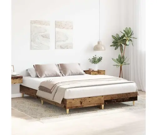 Lovos Rėmas Be Čiužinio, Medienos Dizaino, 140X200 Cm