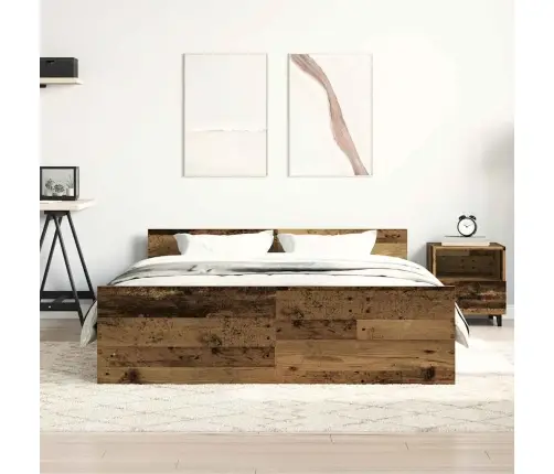 Gultas Rāmis Bez Matrača, 140X200 Cm, Inženierijas Koks Vidaxl