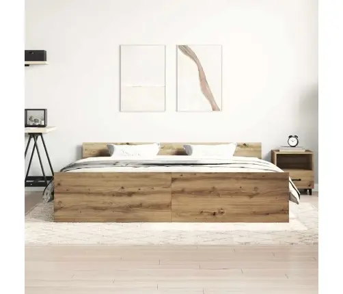 Gultas Rāmis Bez Matrača, 160X200 Cm, Inženierijas Koks Vidaxl